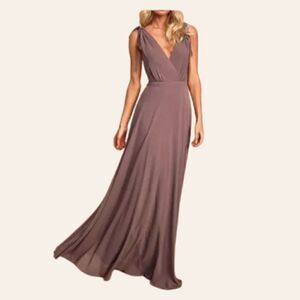Lulu's Mauve Maxi Dress Size Extra Small